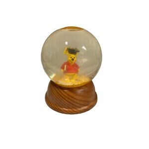 NE Limited Edition Disney Character Pooh Holiday Snow Globe Graduation Day!